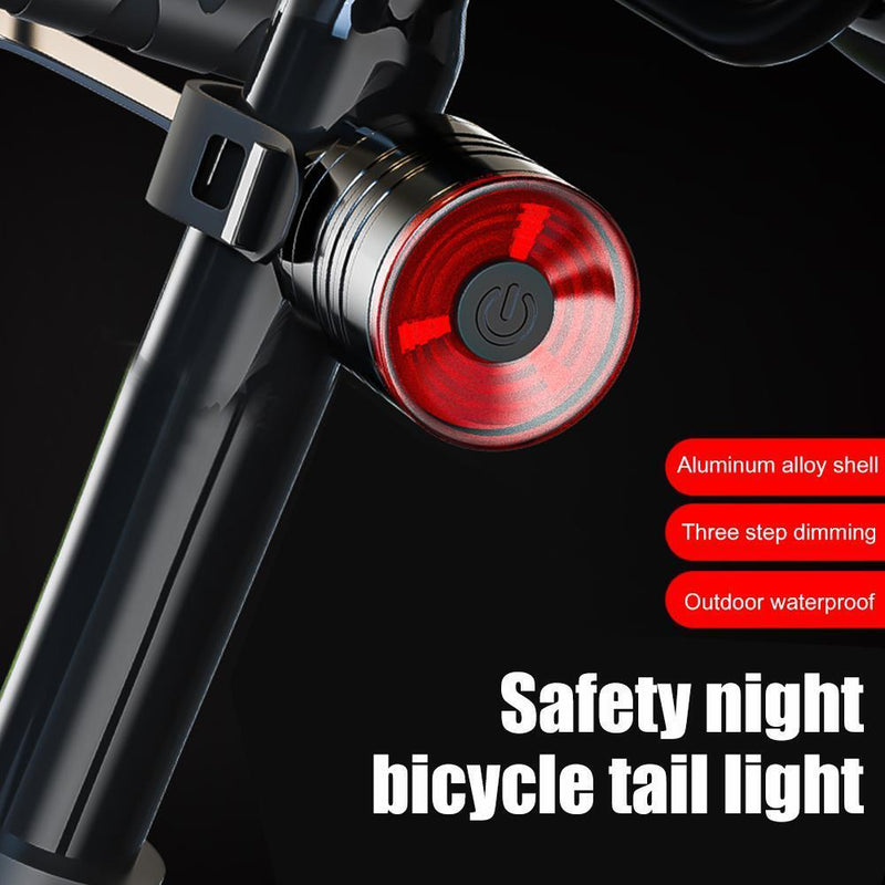 Road Bicycle Taillight Warning Aluminum Helmet Lights (2XRed Light)