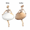 Clothes Accessories Ballet Girl Pin Crystal Badge Dancing Girl Brooches