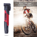 Bike Tyre Tire Air Pump Mini Portable Cycling Pump Tools Set (Red)