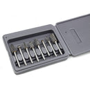 8pcs 6mm Shank Wood Carving Grinding Rotary File Multi Tools with Storage Bag