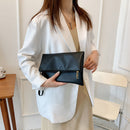 #A PU Leather Ladies Folding Handbag Envelope Day Clutch Bag Coin Casual Pouch