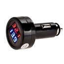 Car Auto 12V Red Green Dual Display LED Digital Thermometer Voltmeter