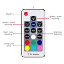RGB Strip Light Controller DC 12V 4 Pin Lamp Dimmer Wireless RF 17 Keys Remote