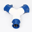 Mains 2Way Electric Hook Up Splitter Y Connector Camping Motorhome Caravan I8N3