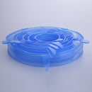 niversal Silicone Suction Lid-bowl pan cooking pot lid-silicon Blue
