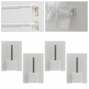 PVC Curtain Hooks Self-adhesive Wall Hook Storage Holder Bathroom Towel Holder