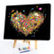 Oil Paint By Numbers Picture DIY Drawing Painting Flower Heart Drawing on C