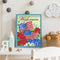 DIY Paint by Number Kit Artcraft Unique Gift Flower and Banner Kill Time Tools