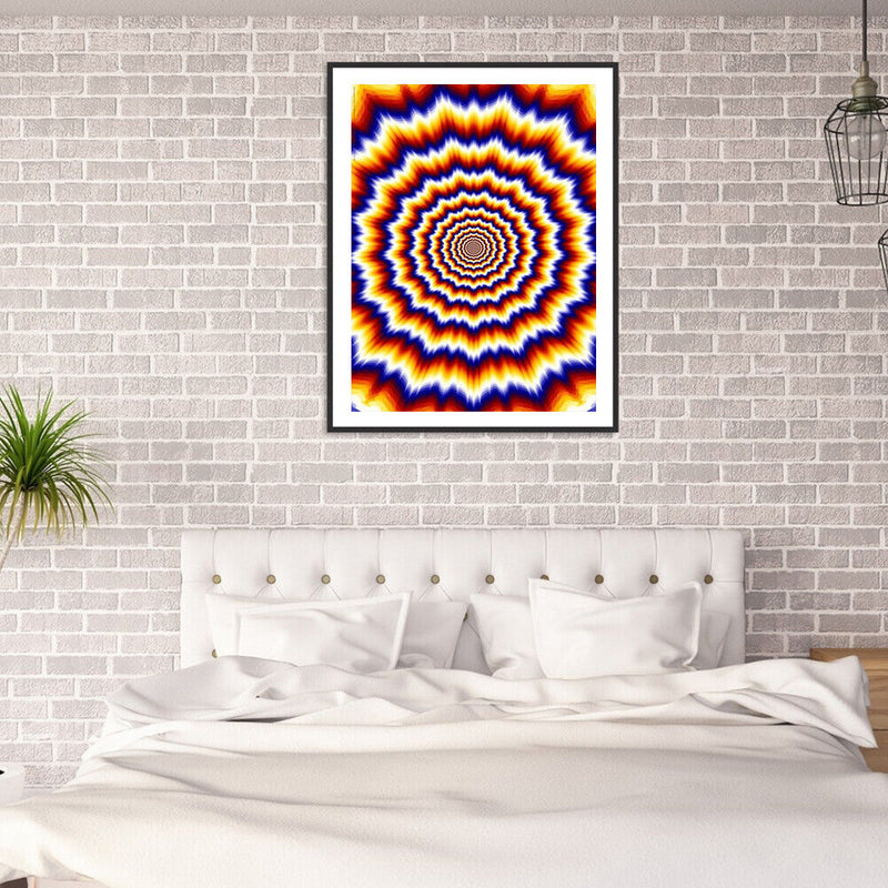 Kaleidoscope Oil Paint By Numbers Kits Canvas Drawing DIY Coloring Picture Craft