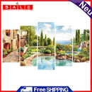 5pcs 5D DIY Full Drill Diamond Painting Manor Embroidery Cross Stitch Kits Decor