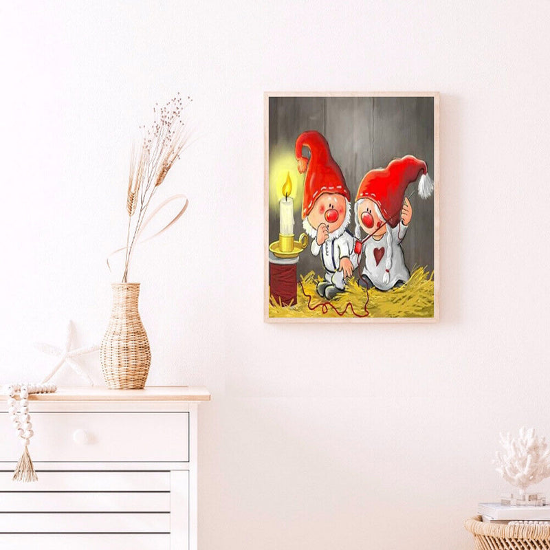 40x50cm Paint By Numbers Gnome Oil for Adults Children Room Home Wall Decor Gift