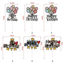 Decor Baby Shower Supplies Cupcake Happy Birthday Cake Topper Cake Decoration