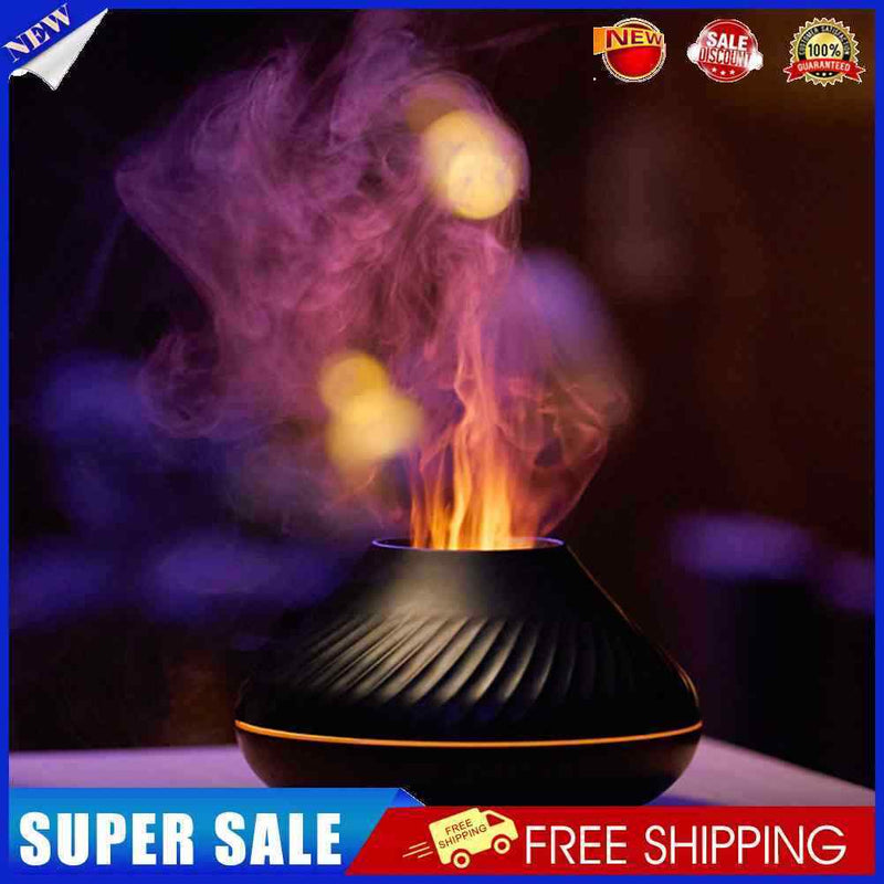 #A Essential Oil Diffusers Portable Flame Air Humidifier for Home Office Yoga Gy