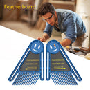 Double Featherboard Set Miter Gauge Slot Woodwork DIY Safety Tool (Blue)