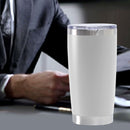 Thermal Car Mug Cup Stainless Coffee Vacuum Insulated Water Bottle (White) Newly