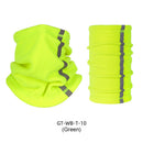 Outdoor Winter Warm Fleece Neck Scarf Reflective Skiing Neck Cover (Green)