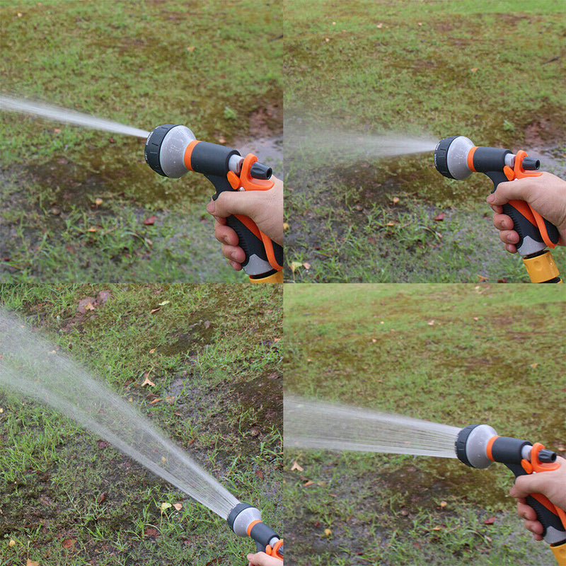 8 Mode Watering Gun Garden Hose Spray Nozzle Plant Yard Car Washer Cleaning