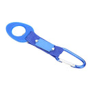 Sports Outdoor Rubber Kettle Buckle Carabiner Water Bottle Holder (Blue) Newly