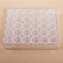 30pcs Small Round Jars Transparent Organizer Containers Jewelry Storage Box
