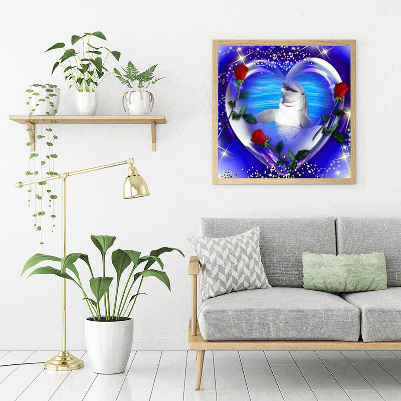 Diamond Painting Full Round Drill Love Heart Picture of Rhinestone (A2343) Newly