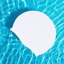 Swimming Caps for Adults Waterproof Elastic Sports Pool Swim Hat (White) Newly