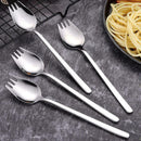 2 In 1 Spoon Fork Long Handle Spoon Fork Outdoor Camping Portable R3G4 K0P7