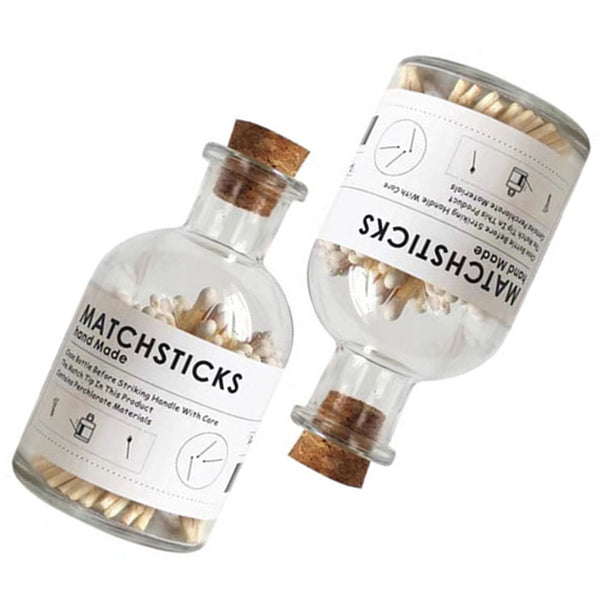 Empty Bottle Scented Candle Match Bottle Storage Bottle Transparent Glass