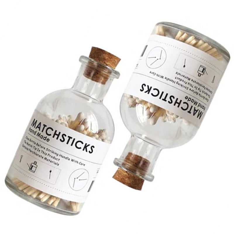 Empty Bottle Scented Candle Match Bottle Storage Bottle Transparent Glass