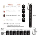 Medicine Box Weekly Tablet Holder with Keychain Separable Travel Pill Stora