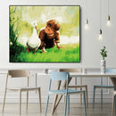 Funny DIY Oil Painting By Numbers Coloring Hand Painted Drawing for Leisure