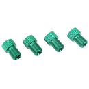 4pcs Presta to Shrader Bicycle Road Bike Valve Adapters Converters (Green) Newly