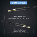 Replacement for Astro A10 A40 Cable Inline Mute Cord Gaming Headsets Xbox PS4