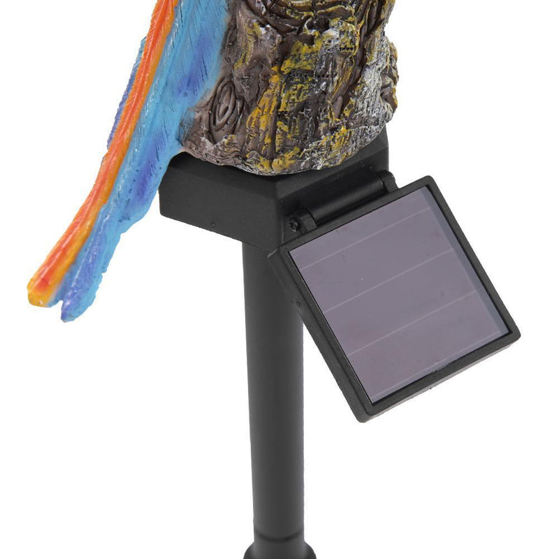 Solar Power LED Parrot Lawn Light Waterproof Garden Landscape Lamp (Red)