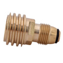 Converts Propane LP TANK POL Service Valve to QCC Outlet Brass Adapter Newly