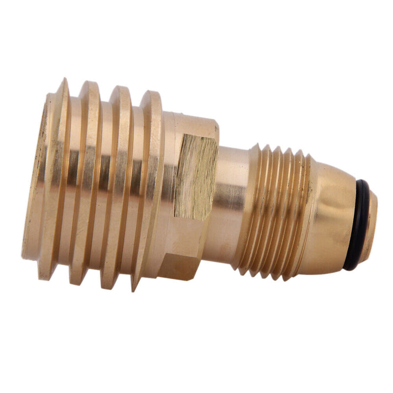 Converts Propane LP TANK POL Service Valve to QCC Outlet Brass Adapter Newly