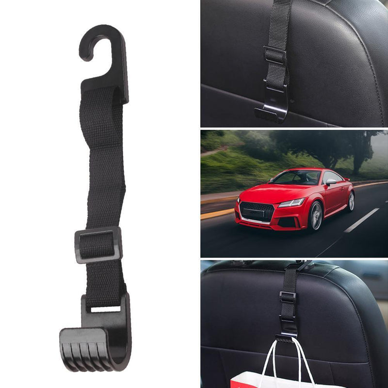 Car Seat Headrest Hook Adjustable Hanger Clip Bag Holder Auto Fastener