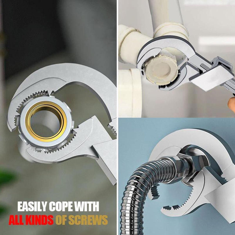 Multifunction Adjustable Double-ended Wrench Bathroom Wrench Sink Water Pipe,