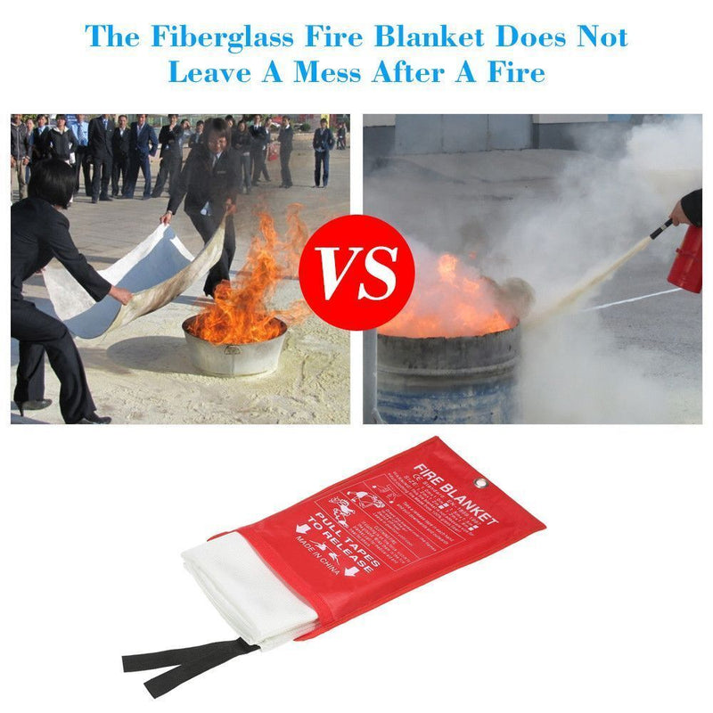 Emergency Tools Fire Blanket Outfire Carpet Fiberglass Cloth Extinguishers Tent
