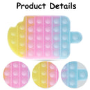 Silicone Luminous Push Bubble Sensory Anti Stress Fidget Toys (Tricolor) Newly