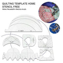 6*Quilting Templates Sewing Stencils Acrylic DIY Patchwork Sewing Ruler Tools#