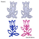 2pcs Flower Metal Cutting Die Stencil for DIY Scrapbooking Embossing Folder