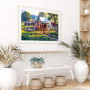 DIY Paint By Number Kit Farm Scenery No Frame for Home Decoration Art Gift