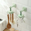 Rotable Hanger Kitchen Gadgets Bath Punch-Free Hook Hanger Cabinet Organizer