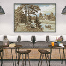 14CT Stamped Print Canvas Artworks Decor Full Cross Stitch Embroidery Painting
