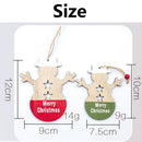 Christmas Tree Decoration Xmas Hanging Wooden Ornaments  Snowman/Elk/Angel