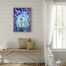 5D DIY Partial Special Shaped Drill Diamond Painting Luminous Lamp Decor