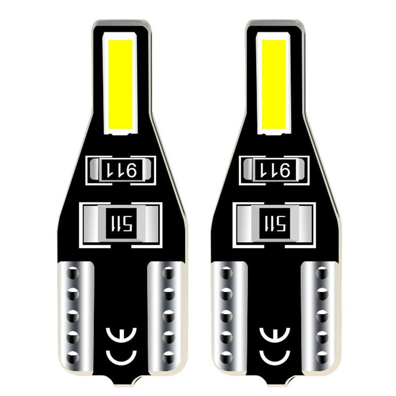 10x T10 7020SMD LED CANBUS Error Free Wedge Car Map Side Marker Light Bulbs