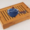 Portable Chinese Gongfu Kung Fu Tea Set Rotating Ceramic Teapot Teaware (A)