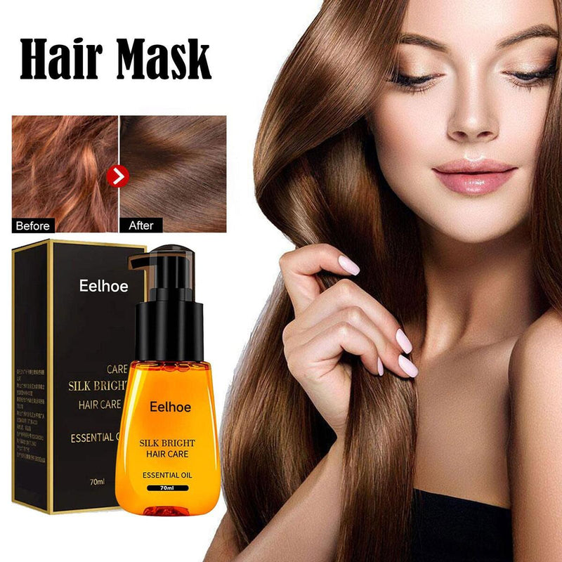 Anti-frizz Hair Serum for Dry Hair Silk Bright Hair Care{