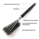 18 inch BBQ Grill Barbecue Cleaning Brush Stainless Steel Kitchen Cooking Too